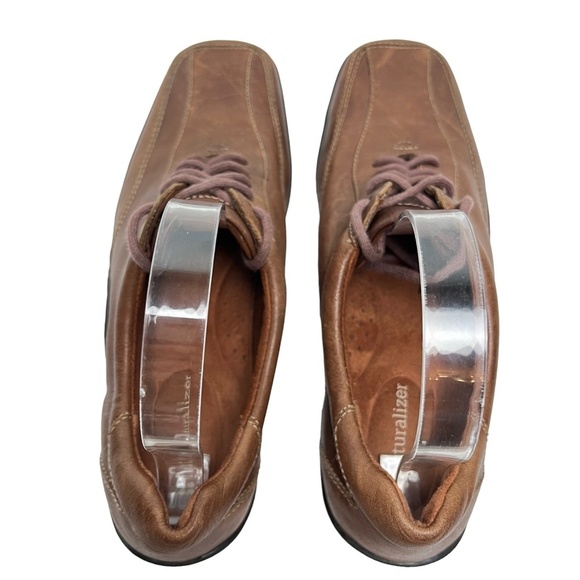 NATURALIZER FEDDRA Brown Tan Genuine Leather Lace Up Casual Shoes Comfort sz 9 N - Picture 12 of 15